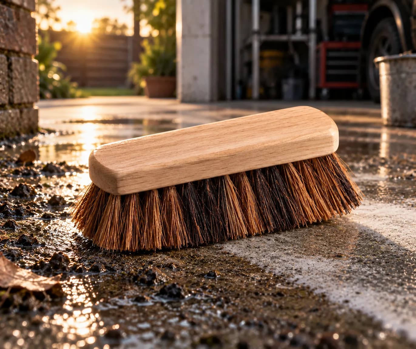 Heavy-Duty Coir Floor & Patio Deck Scrubber