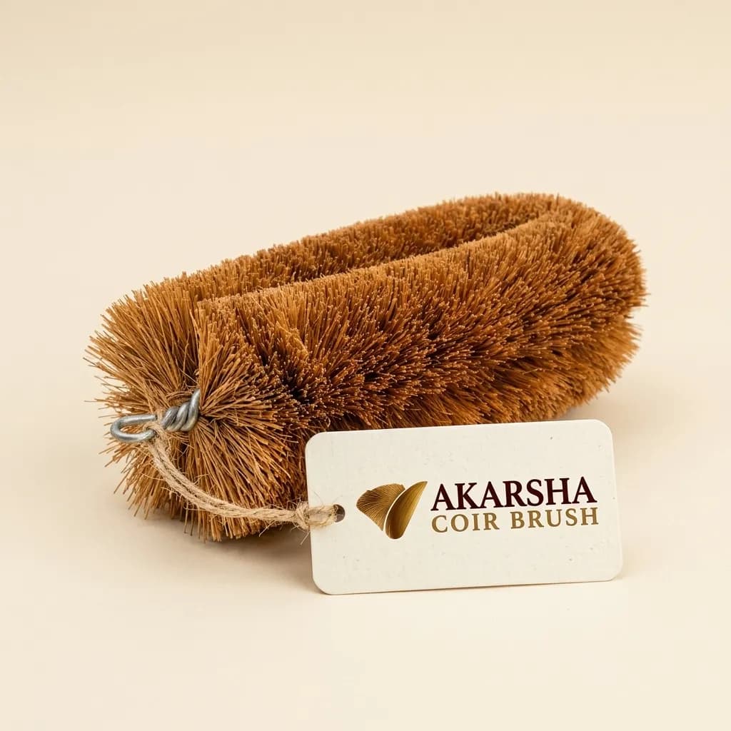 Natural Coir Bend Cleaning Brush - View 1