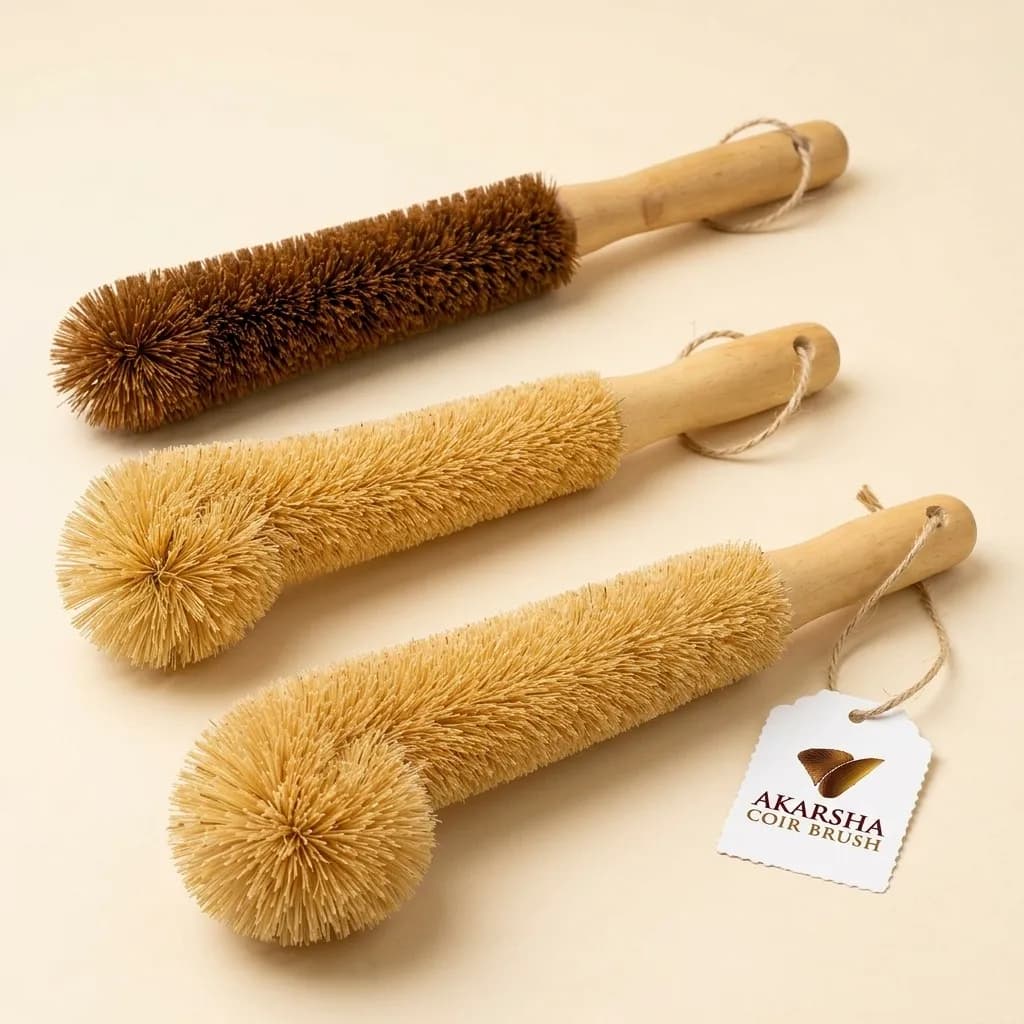 Natural Coir Bottle Cleaning Brush – AB010 - View 1