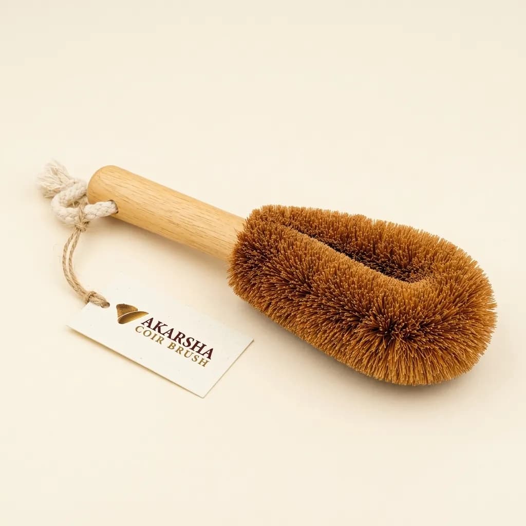 Natural Coir Kitchen Cleaning Brush – AB011 - View 1