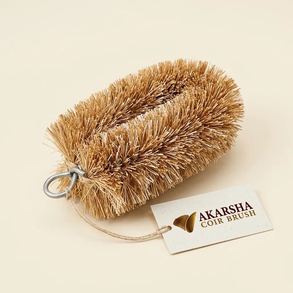 Natural Coir Bend Cleaning Brush 24g – AB006 - View 1