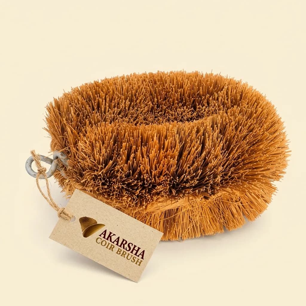 Natural Coir Bend Cleaning Brush – AB005 - View 1