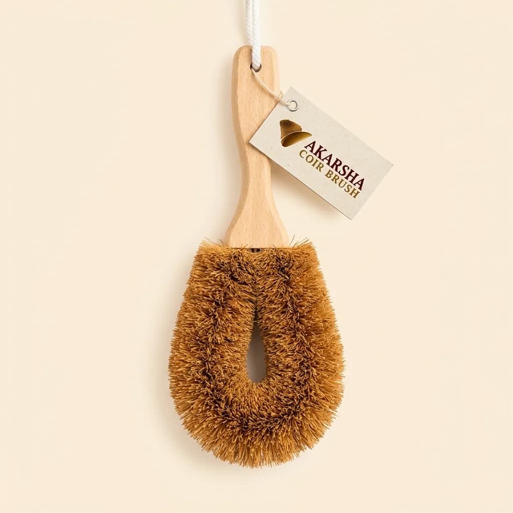 Natural Coir Sink Cleaning Brush – AB014 - View 1