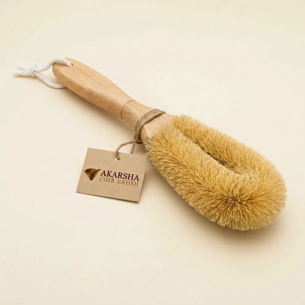 Natural Coir Sink Cleaning Brush – AB014 - View 1
